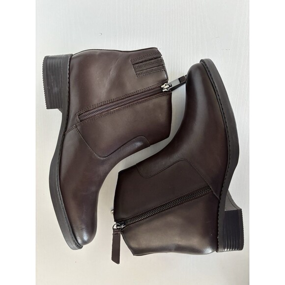 Easy Spirit Women's Brown Vintage Lacy Block-Heel Round Toe Booties Shoe Sz 8.5W - Picture 5 of 7